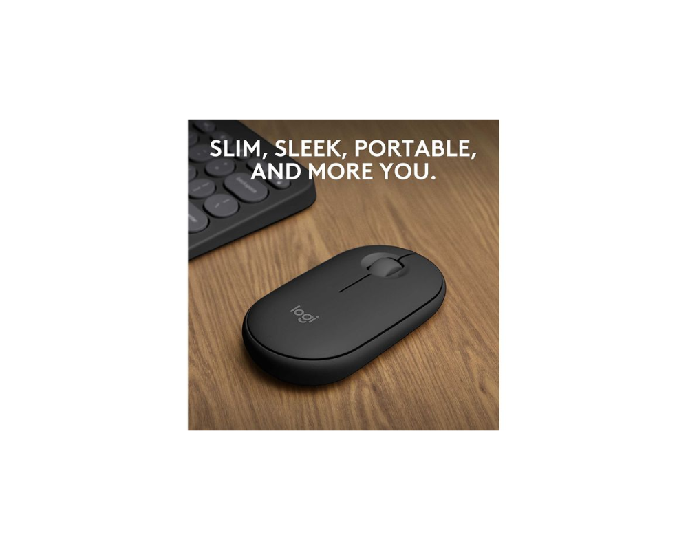 Logitech M350S Pebble 2 Bluetooth Mouse - Tonal Graphite - DONGLELESS