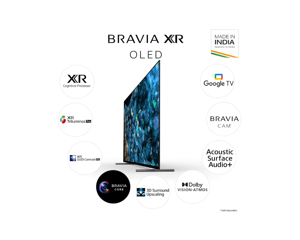 Sony Bravia 210 cm (83 inches) XR Series 4K Ultra HD Smart OLED Google TV XR-83A80L