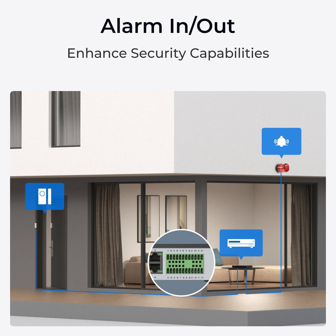 Reolink NVS36 36-Channel PoE NVR with 48TB Storage Capacity, Support Up to 16MP