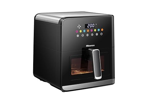 HISENSE 5L AIR FRYER-COLOR DISPLAY-VISIBLE WINDOW
