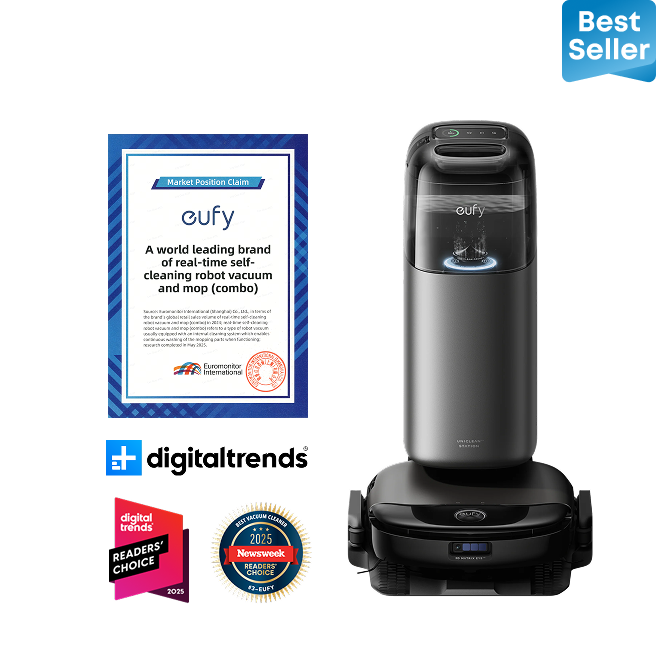eufy Half Year Combo: Rolling Brush & Brush Guard x1 High-Performance Filter x4 Side Brush x2 Rolling Mop x2 Dirty Water Reservoir Filter x1 Dust Bag x3, For S1 Pro T29C2001