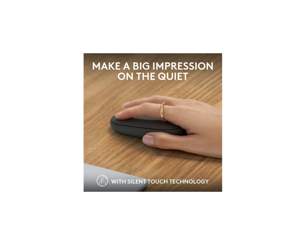 Logitech M350S Pebble 2 Bluetooth Mouse - Tonal Graphite - DONGLELESS