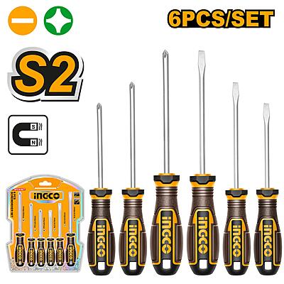 INGCO SCREWDRIVER-SP-SET 6PCS HKSDS0628