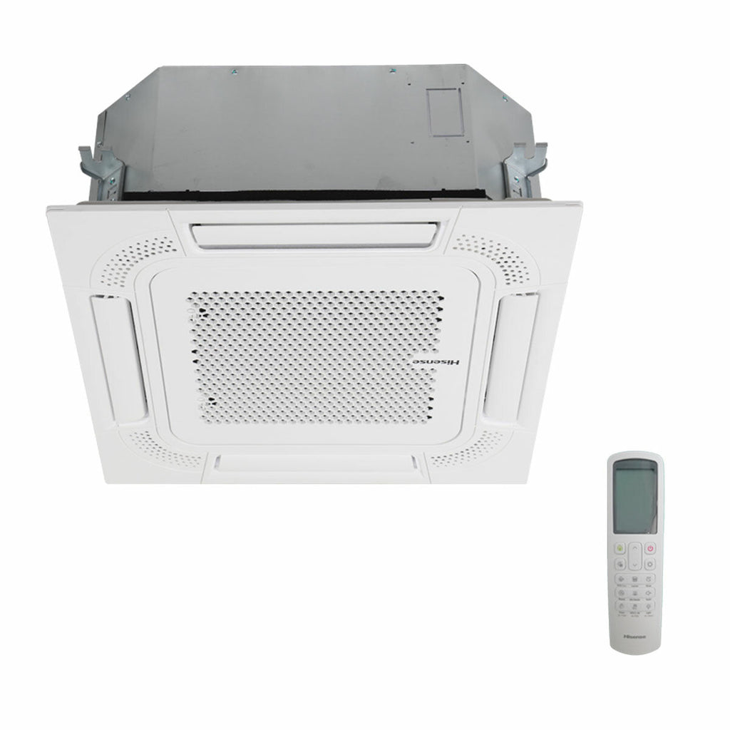 HISENSE LIGHT COMMERCIAL AC MULTI SPLIT CASSETTE INDOOR INVERTER TYPE 12000 BTU (OUTDOOR UNIT: AMW + PANEL: PE-QEA/LD ) ACT-12UR4RCC8