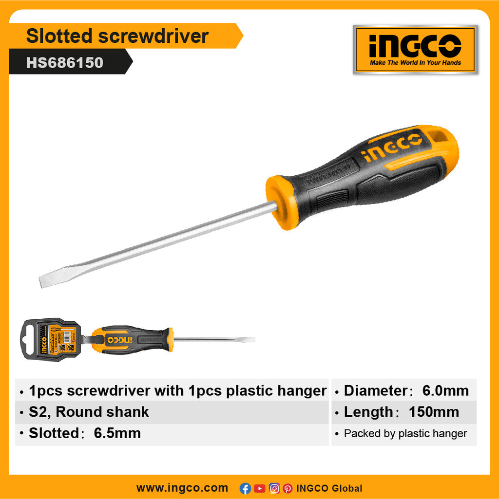 INGCO SLOTTED SCREWDRIVER