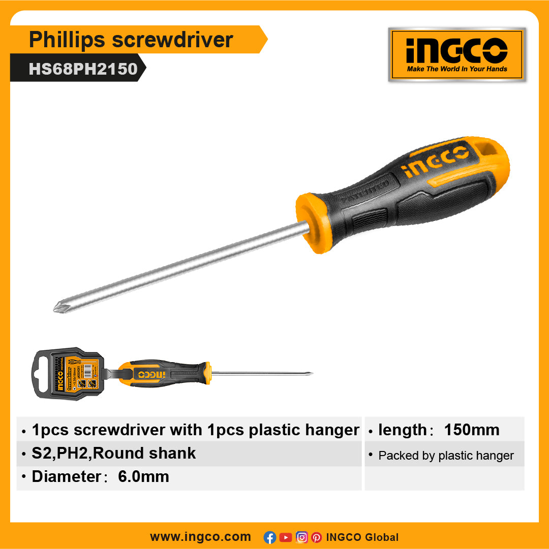 INGCO SCREWDRIVER PHILIPS