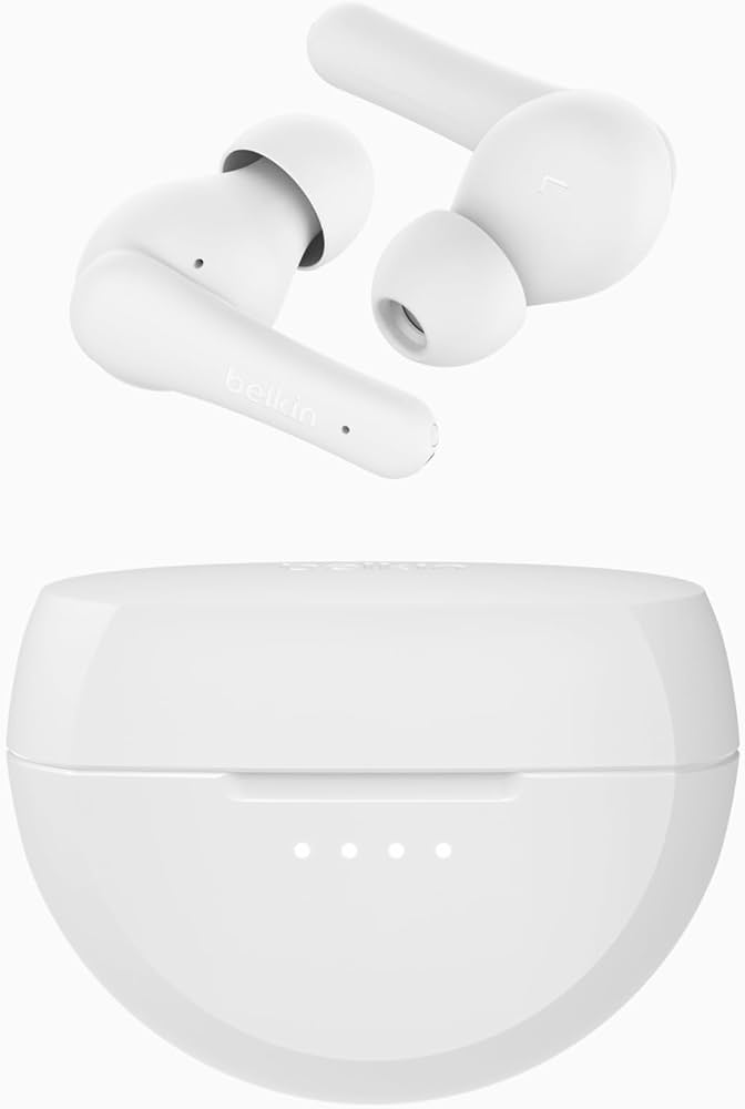 BELKIN SOUNDFORM RHYTHM TRUE WIRELESS EARBUDS WHITE AUC012BTWH