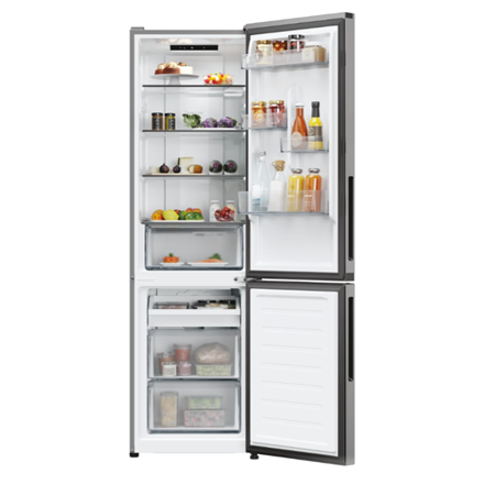 Candy Freestanding fridge freezer 279 L Stainless steel CNCQ2T518EX