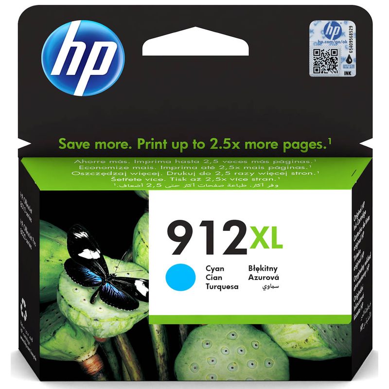 HP 912XL High Yield Cyan Original Ink Cartridge