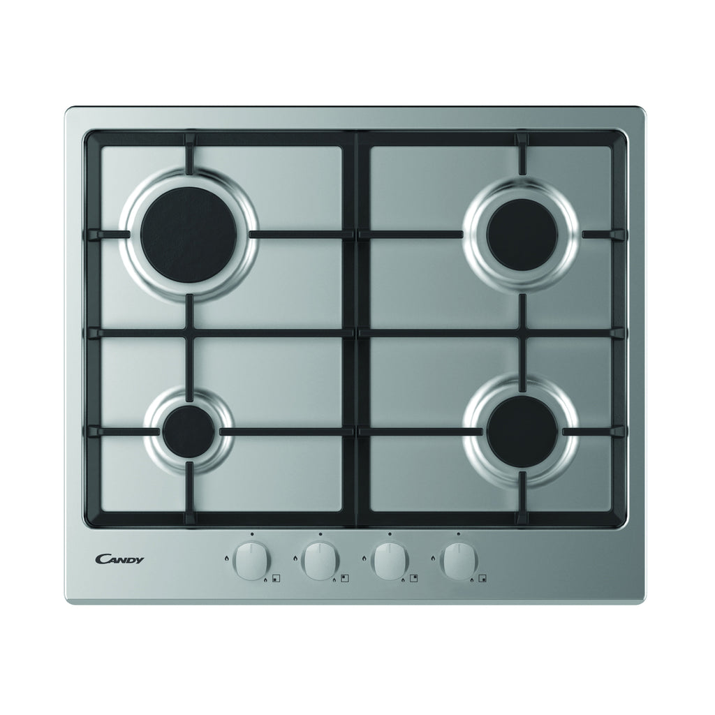 Candy 60cm Gas Hob - Stainless Steel CHG6BRX-LPG