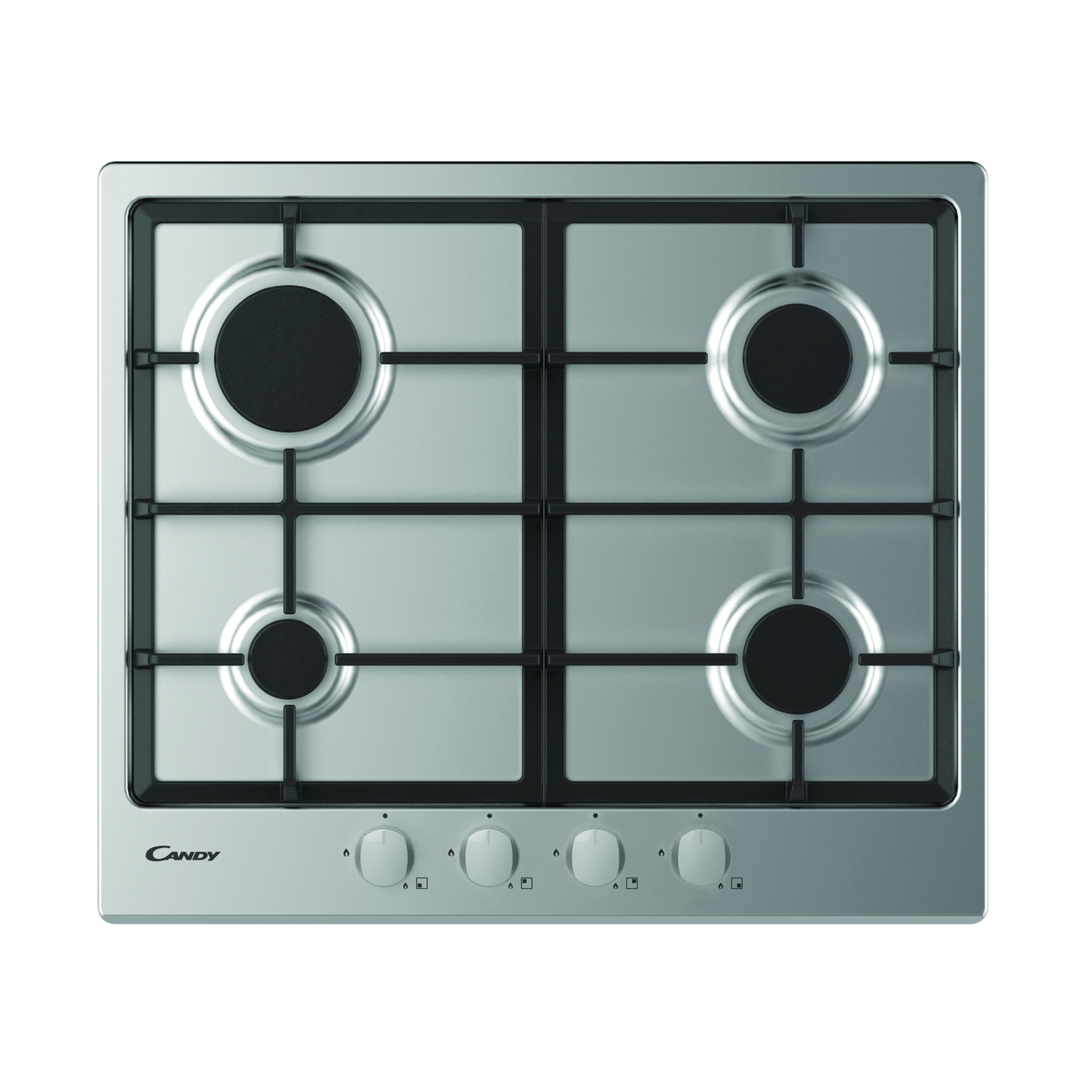 Candy 60cm Gas Hob - Stainless Steel CHG6BRX-LPG