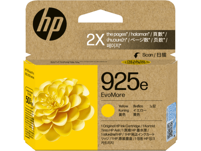HP 925e EvoMore Yellow Original Ink Cartridge
