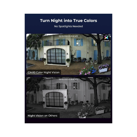 Reolink CX410 ColorX 4MP 2K PoE IP Camera with True Full-Color Night Vision