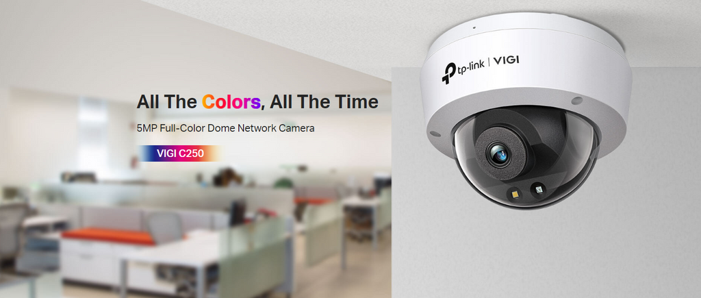 TP-Link 5MP Outdoor Full-Color Bullet Network Camera VIGI C250 4mm (UN) TP-CAM-VIGI-C250-4MM