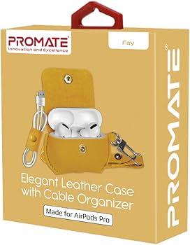 Promate Case for AirPods (FAY.YELLOW) PRO-AP-FAY.YELLOW