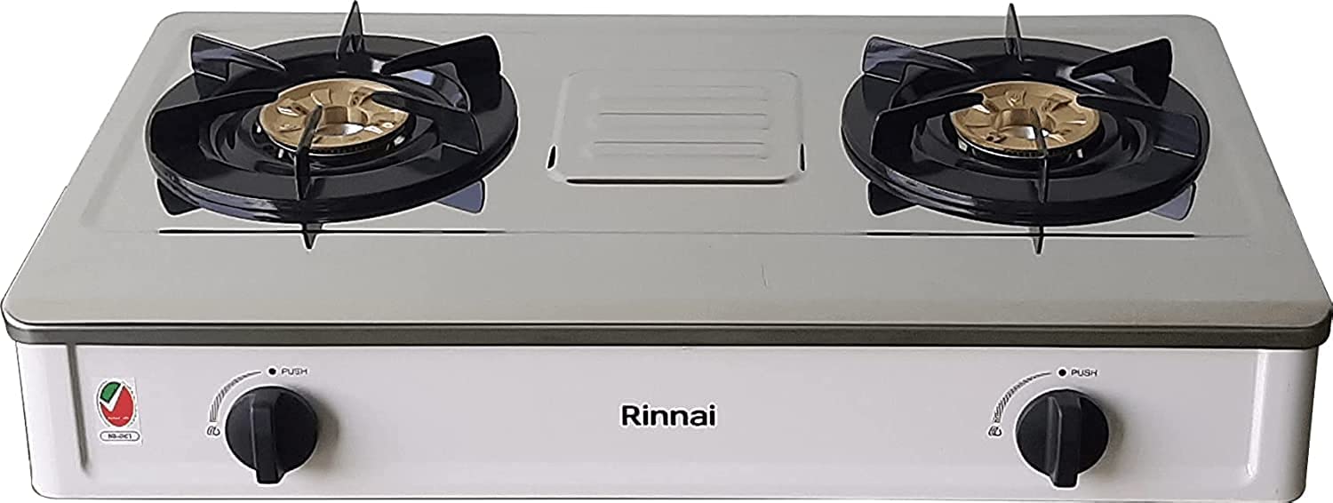 RINNAI GAS PLATE 2 BURNERS WITH SAFETY DEVICE RVE274HWS