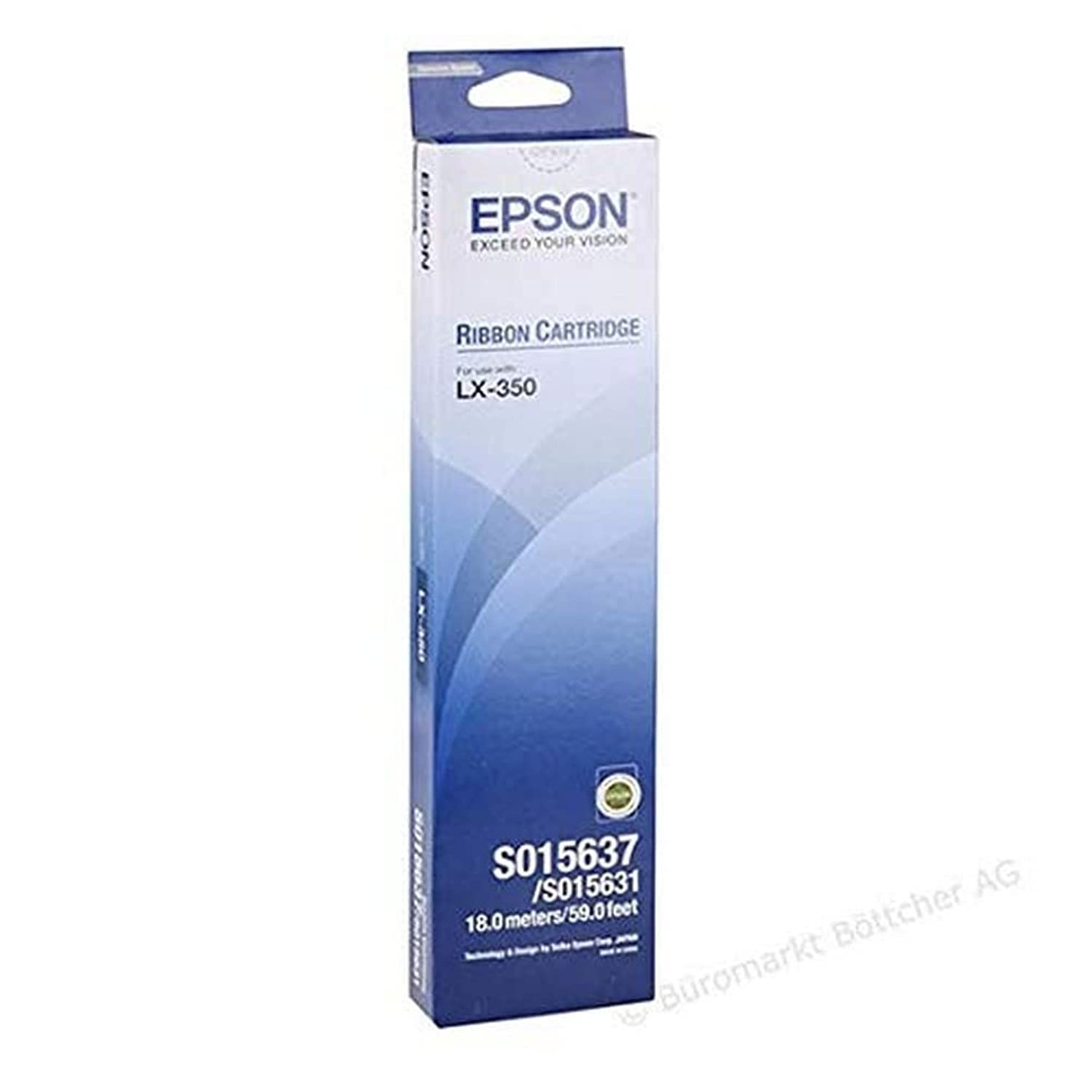 EPSON SIDM BLACK RIBBON CARTRIDGE FOR LX-350/LX-300/+/+II (S015637)