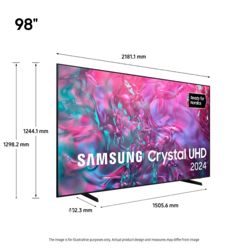 SAMSUNG TELEVISION 98” 4K UHD SMART TU98DU9005KXXC