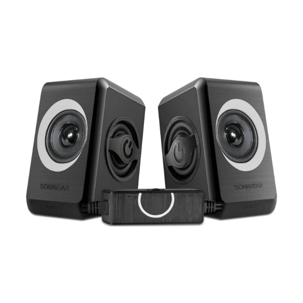 SonicGear Quatro 2 Stereo Speaker - Festive Red