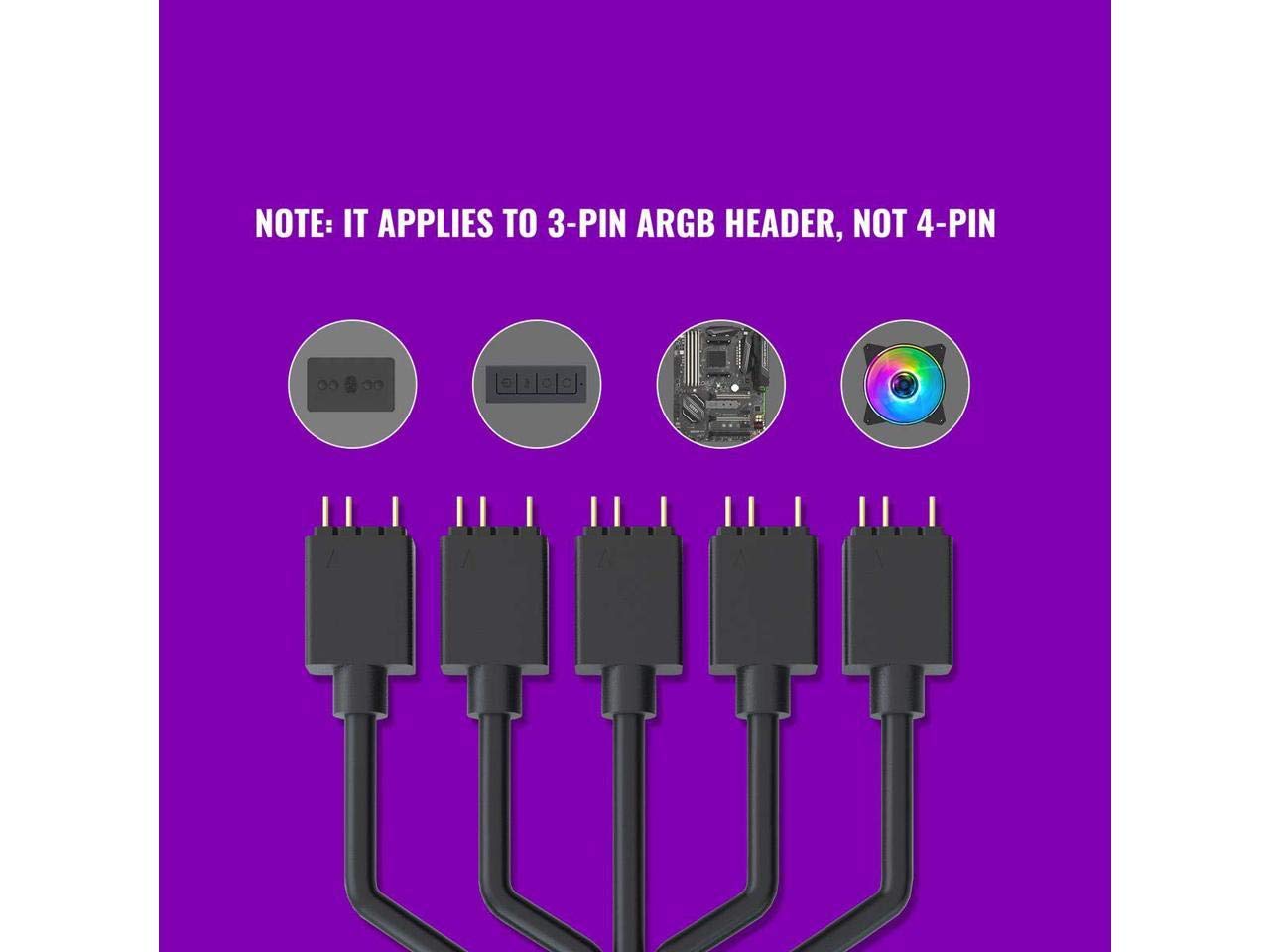Cooler Master ARGB Splitter 1 to 5 Cable ARGB-CM-SPLITTER