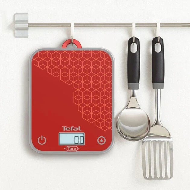 TEFAL KITCHEN SCALE GRAPHIC RED BC50D7V0