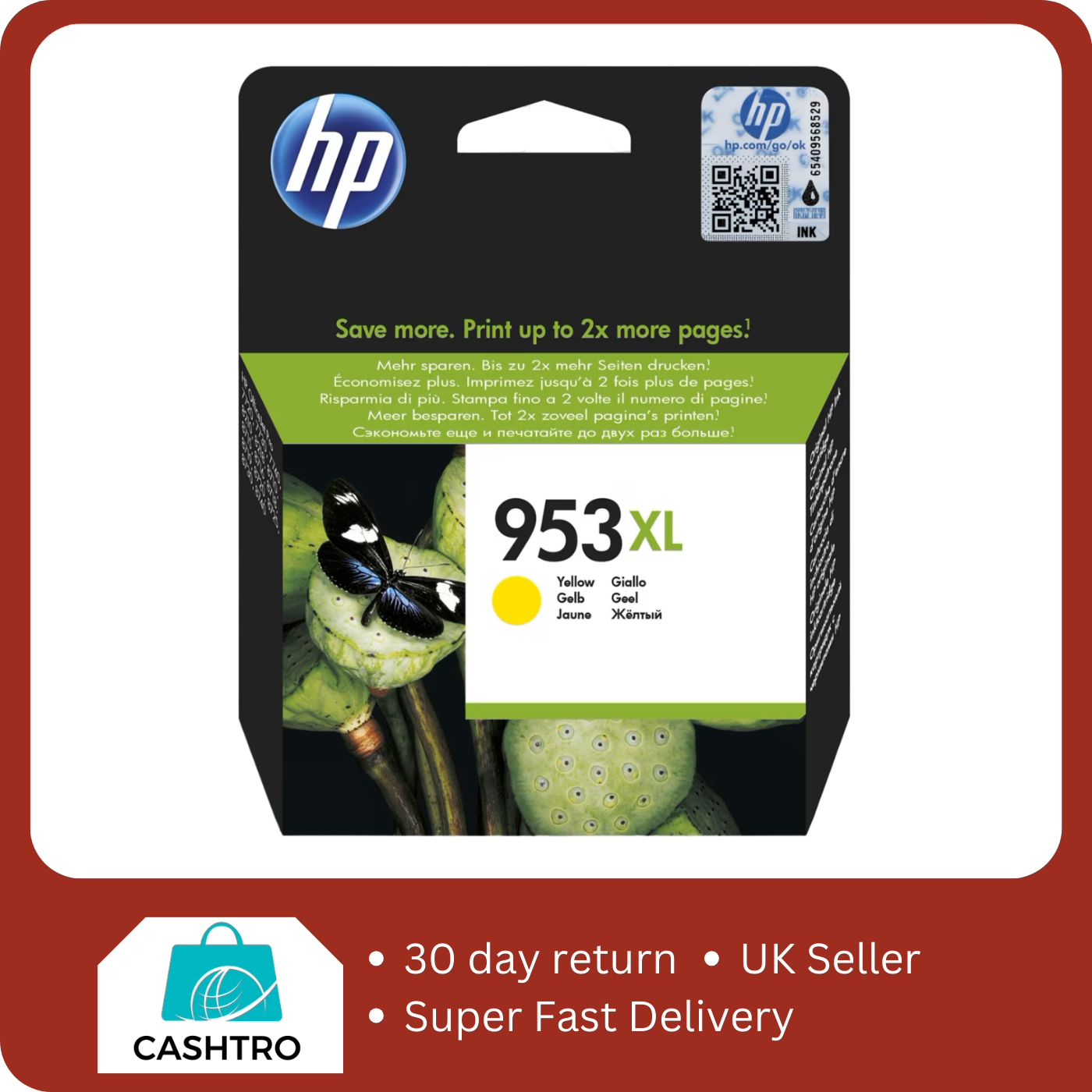 HP 953XL High Yield Yellow Original Ink Cartridge