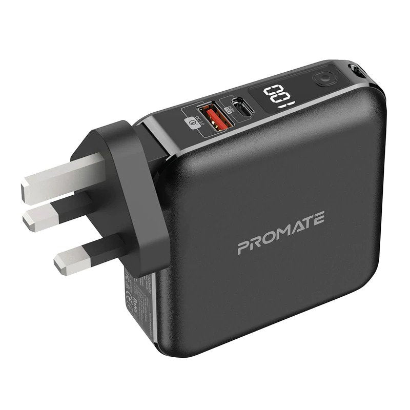 Promate Charger POWERPACK-PD20.BLACK (USB-C,USB-A,USB-C,Lightning) PRO-CC-POWERPACK-PD20.BLACK