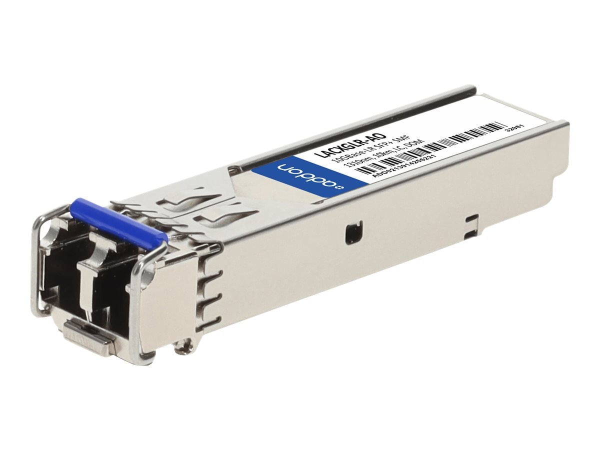 LINKSYS ADD-ON LACXGLR COMPATIBLE TAA COMPLIANT 10GBASE-LR SFP+ TRANSCEIVER (SMF, 1310NM, 10KM, LC, D LACXGLR-AO