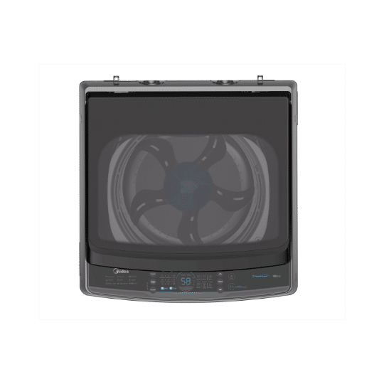 MIDEA WASHING MACHINE TOP LOADING 10.5KG TITANIUM GREY