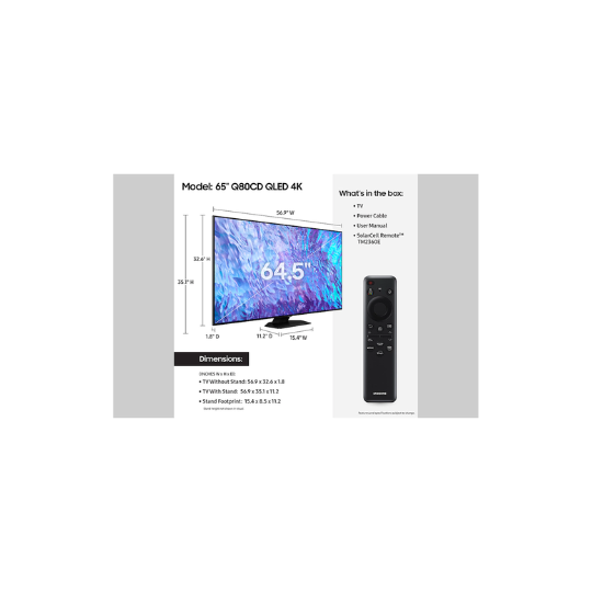 SAMSUNG TELEVISION 65" QLED 4K SMART