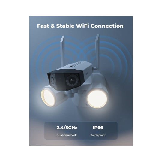 Reolink Duo Floodlight PoE 8MP 4K PoE Floodlight Camera with Dual Lens for 180° Field of View