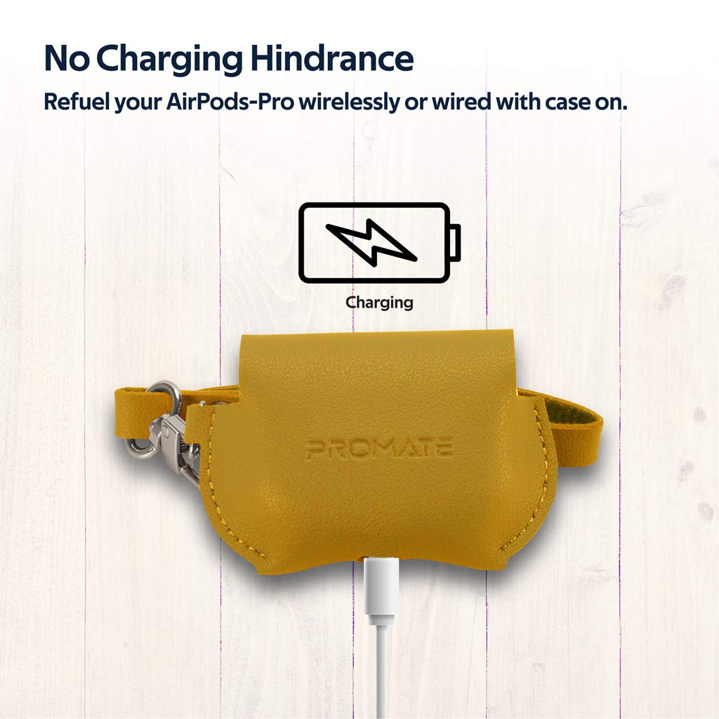 Promate Case for AirPods (FAY.YELLOW) PRO-AP-FAY.YELLOW