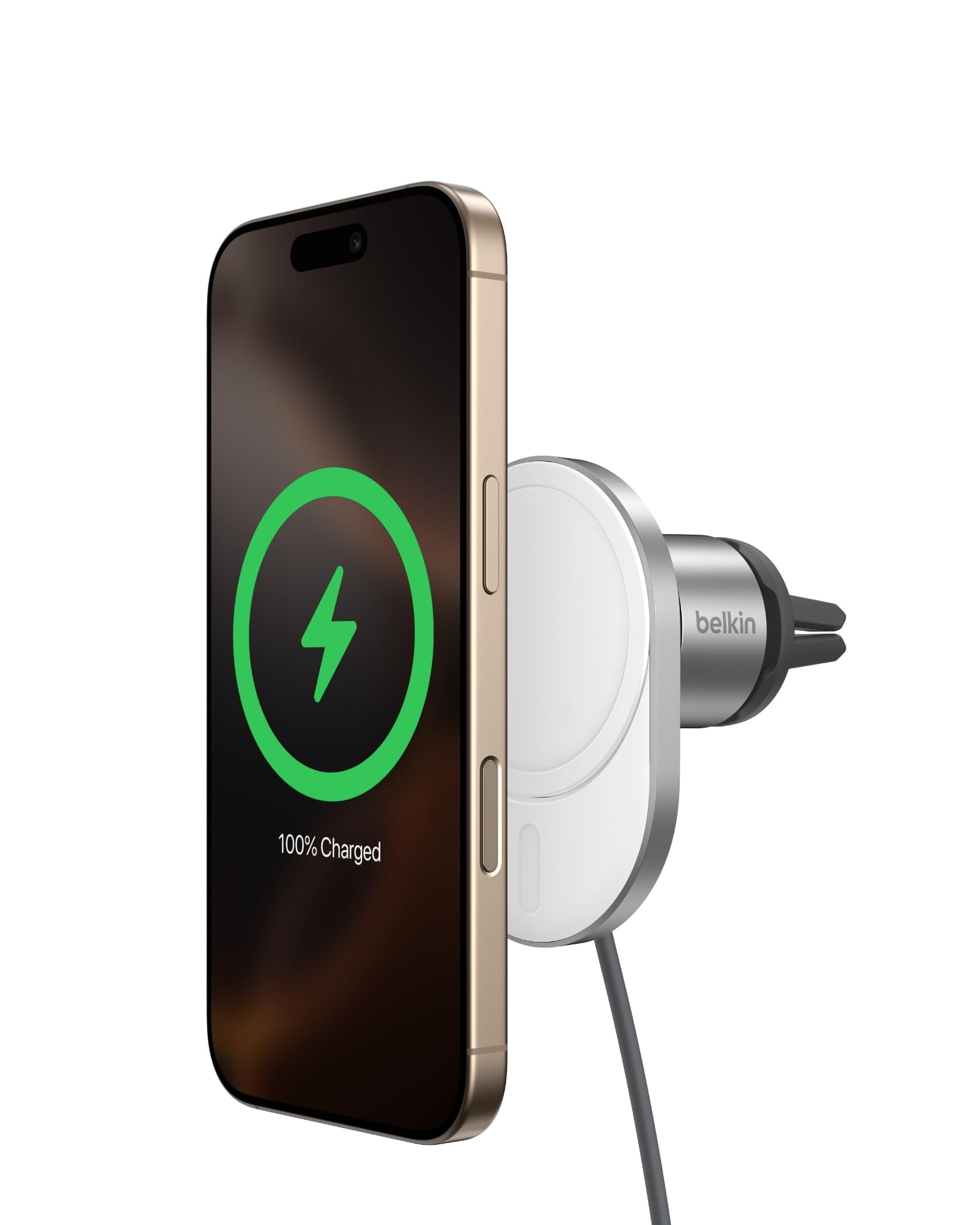 BELKIN MAGNETIC WIRELESS CAR CHARGER WITH Qi2 15W WICO08BTGR-V2