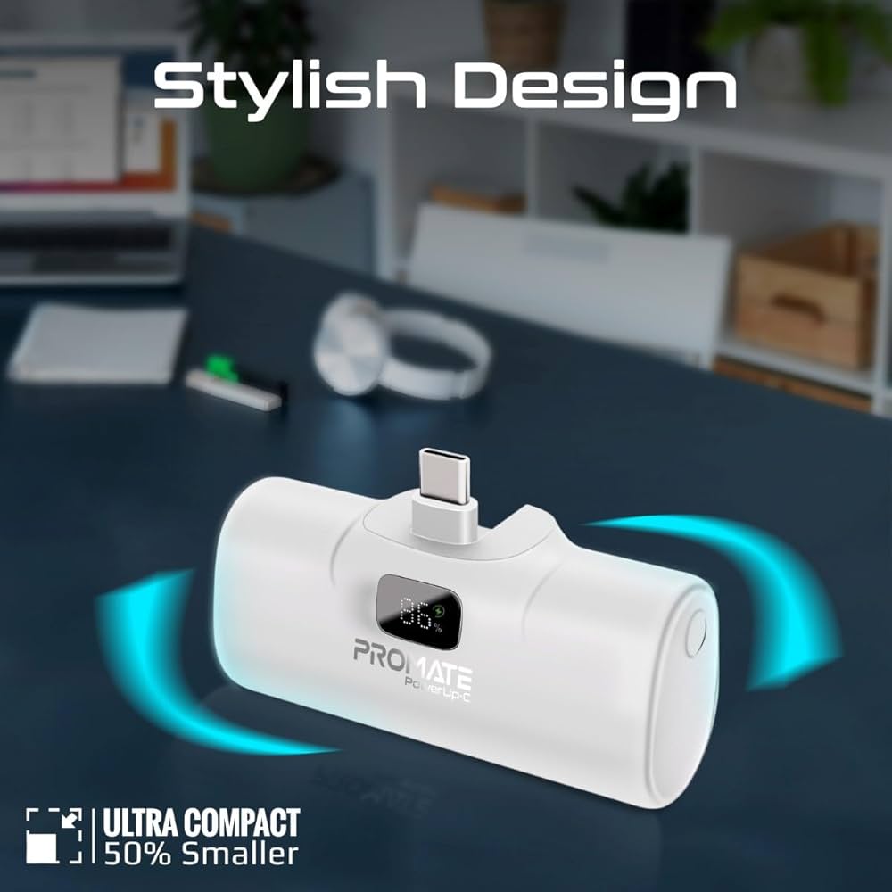 Promate Mobile Charger POWERUP-C.WHITE PRO-CH-POWERUP-C.WHITE