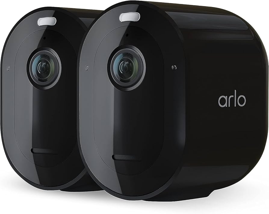 Arlo Pro 4 Spotlight Camera - 2K Video with HDR Wire-Free Security Camera –2 camera pack VMC4250P-100APS