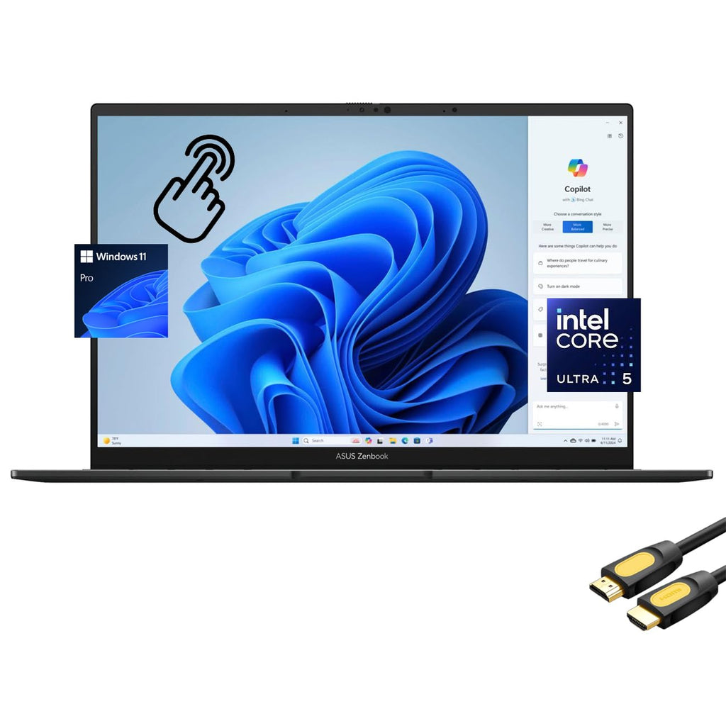Asus Zenbook 14 OLED UX3405CA Ultra 5 225H 16GB DDR5 512GB NVME 14" FHD W11H Laptop