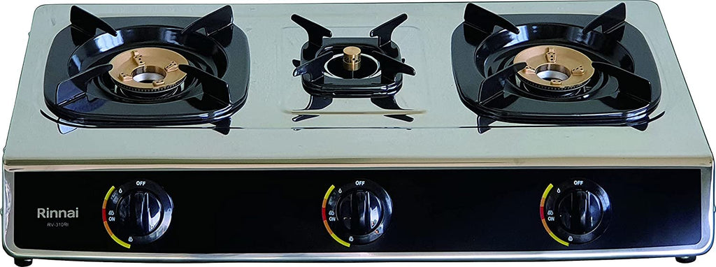 RINNAI GAS PLATE 3 BURNERS TOP PLATE:STAINLESS STEEL