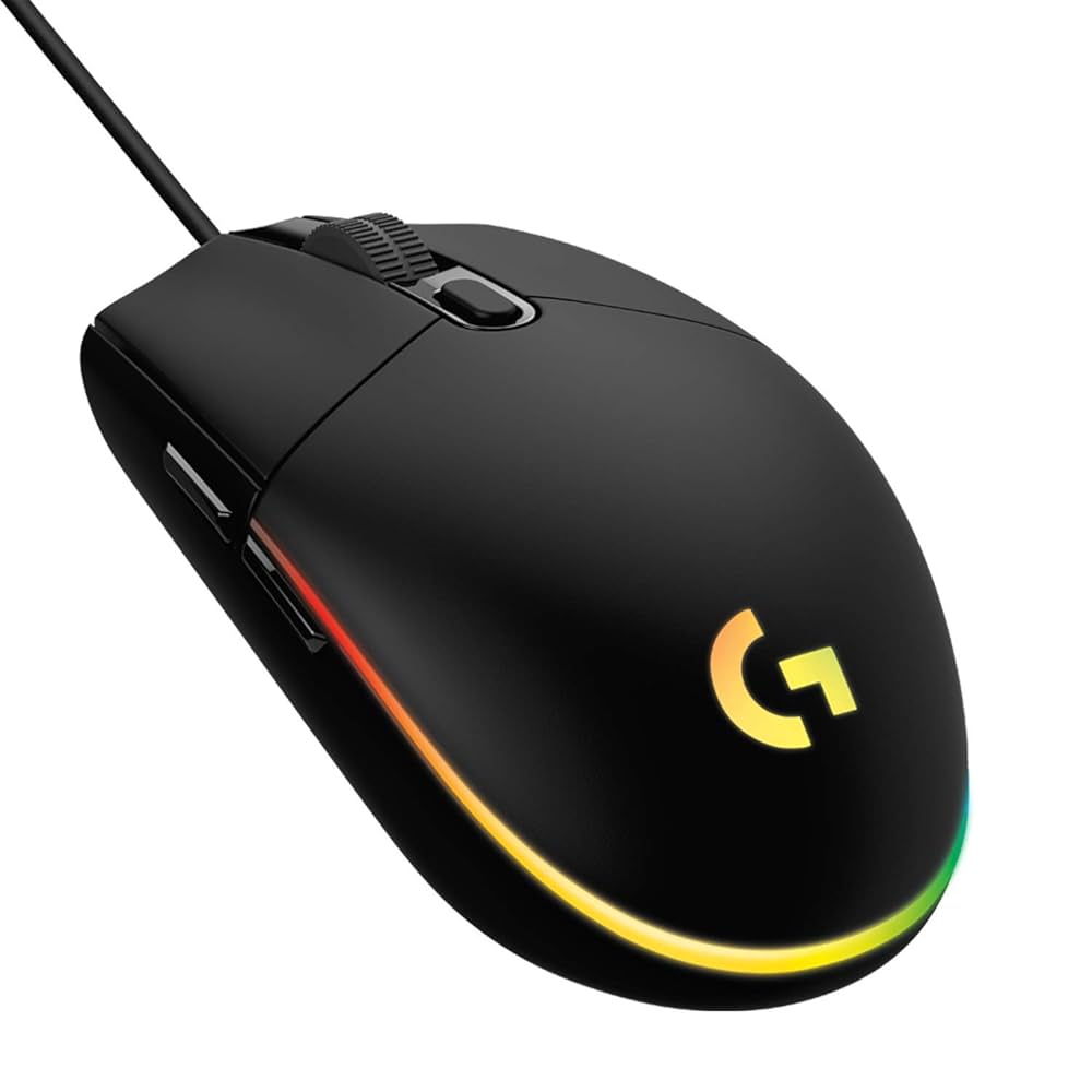 Logitech G102 LIGHTSYNC RGB 6 Button Gaming Mouse - Black