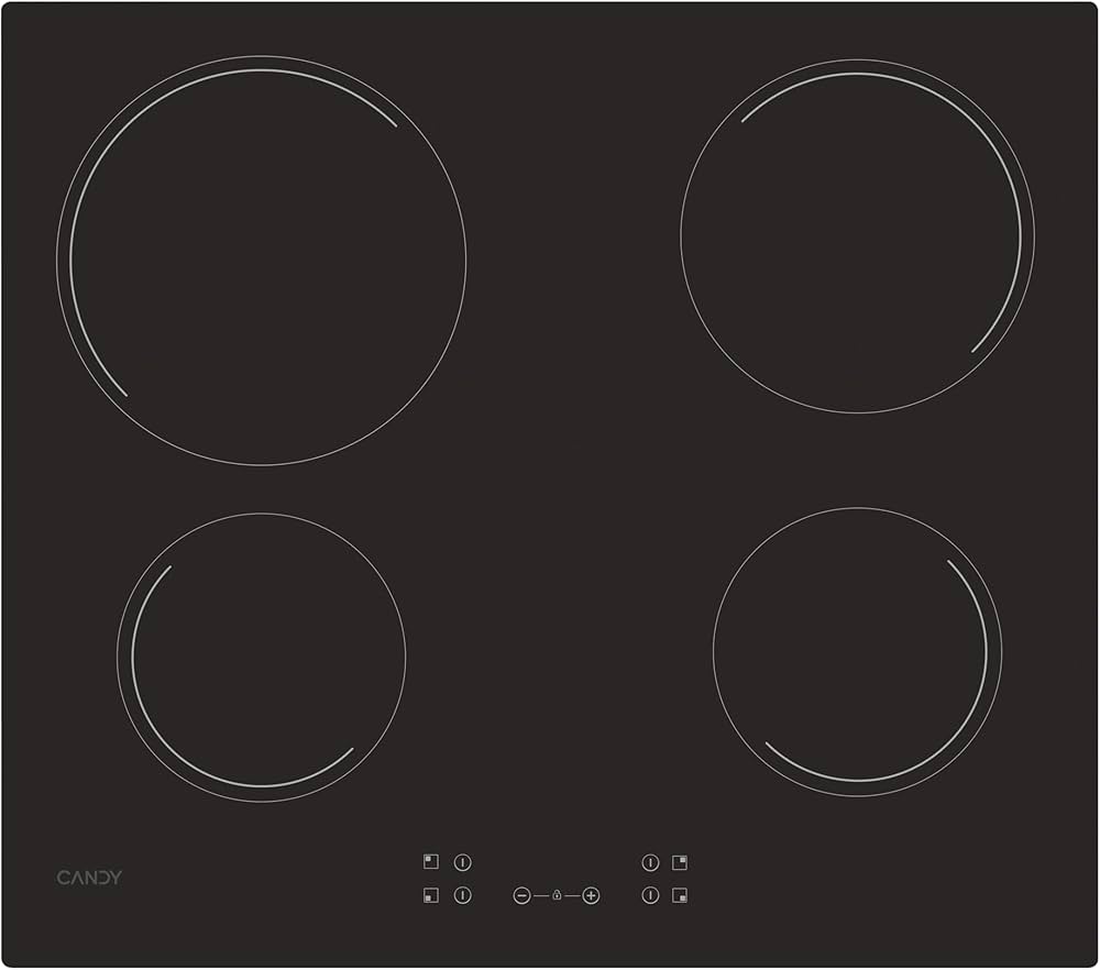 Candy Electric Ceramic Hob - Black CH64CCB