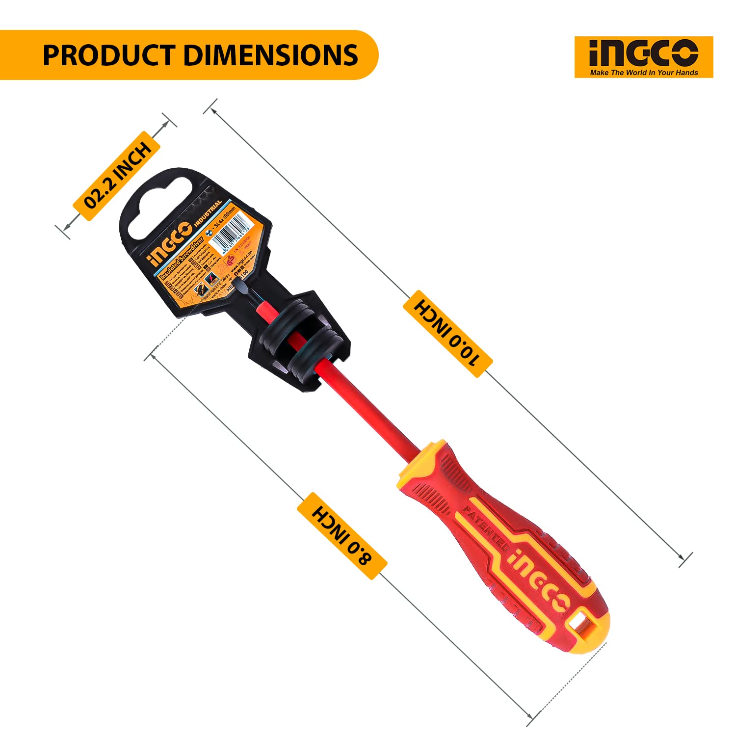 INGCO INSULATED SCREWDRIVER