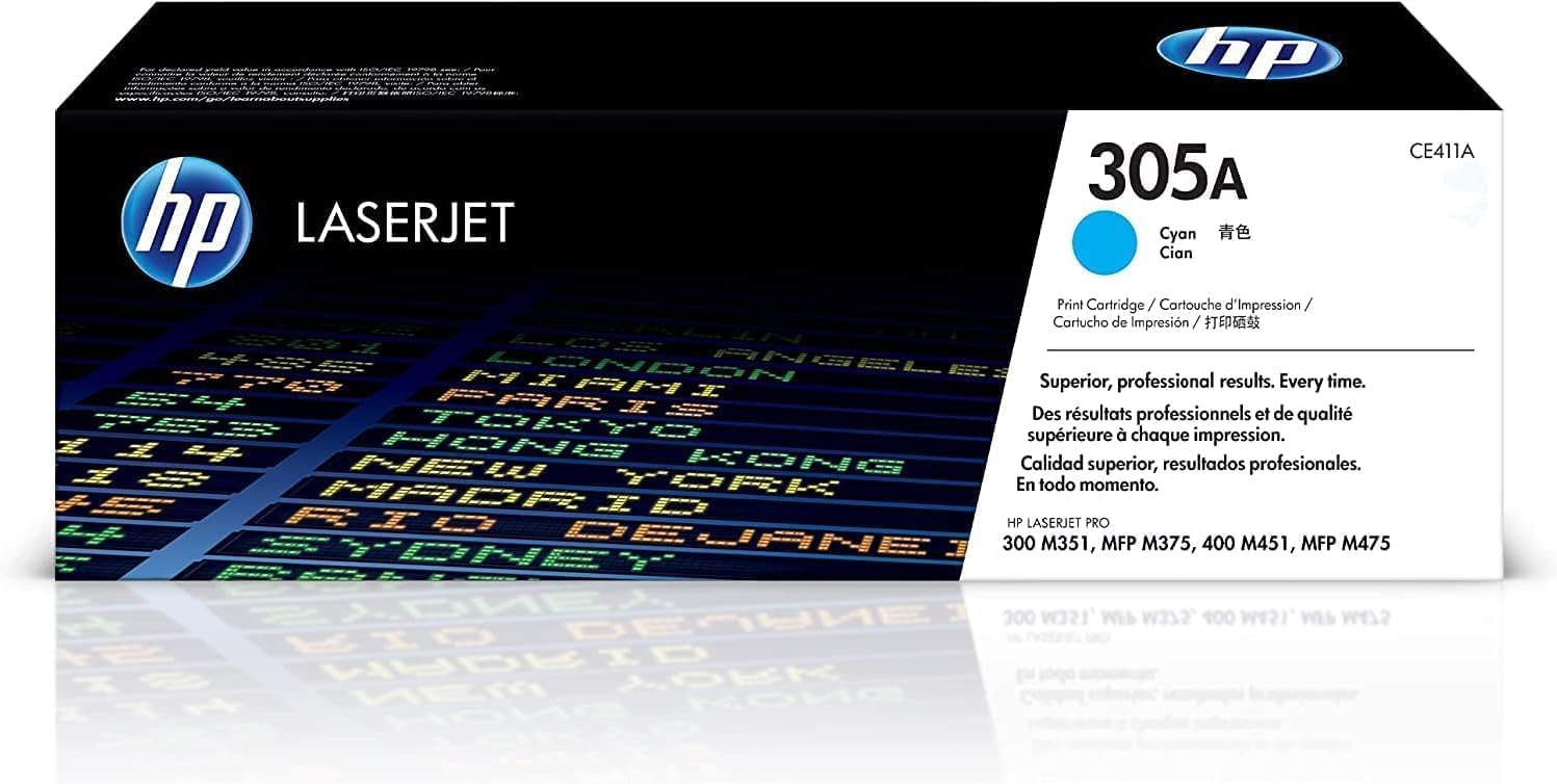 HP 305A Cyan LaserJet Toner Cartridge