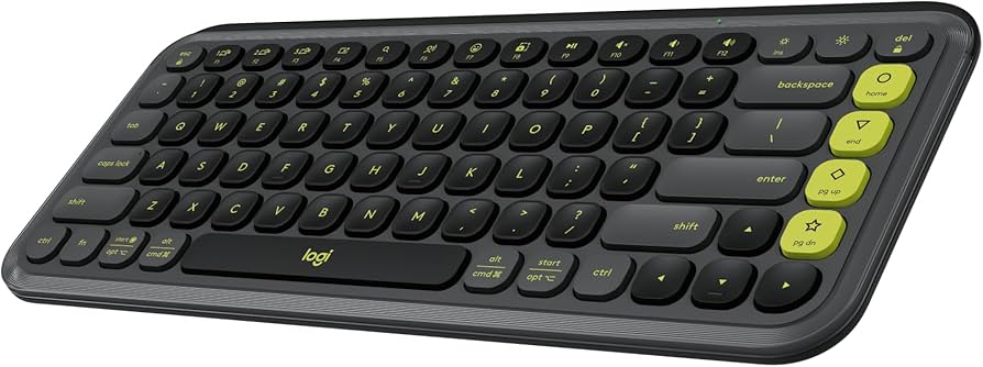 Logitech POP Icon Keys - Graphite - US Int'l - BT - Graphite & Green 920-013071
