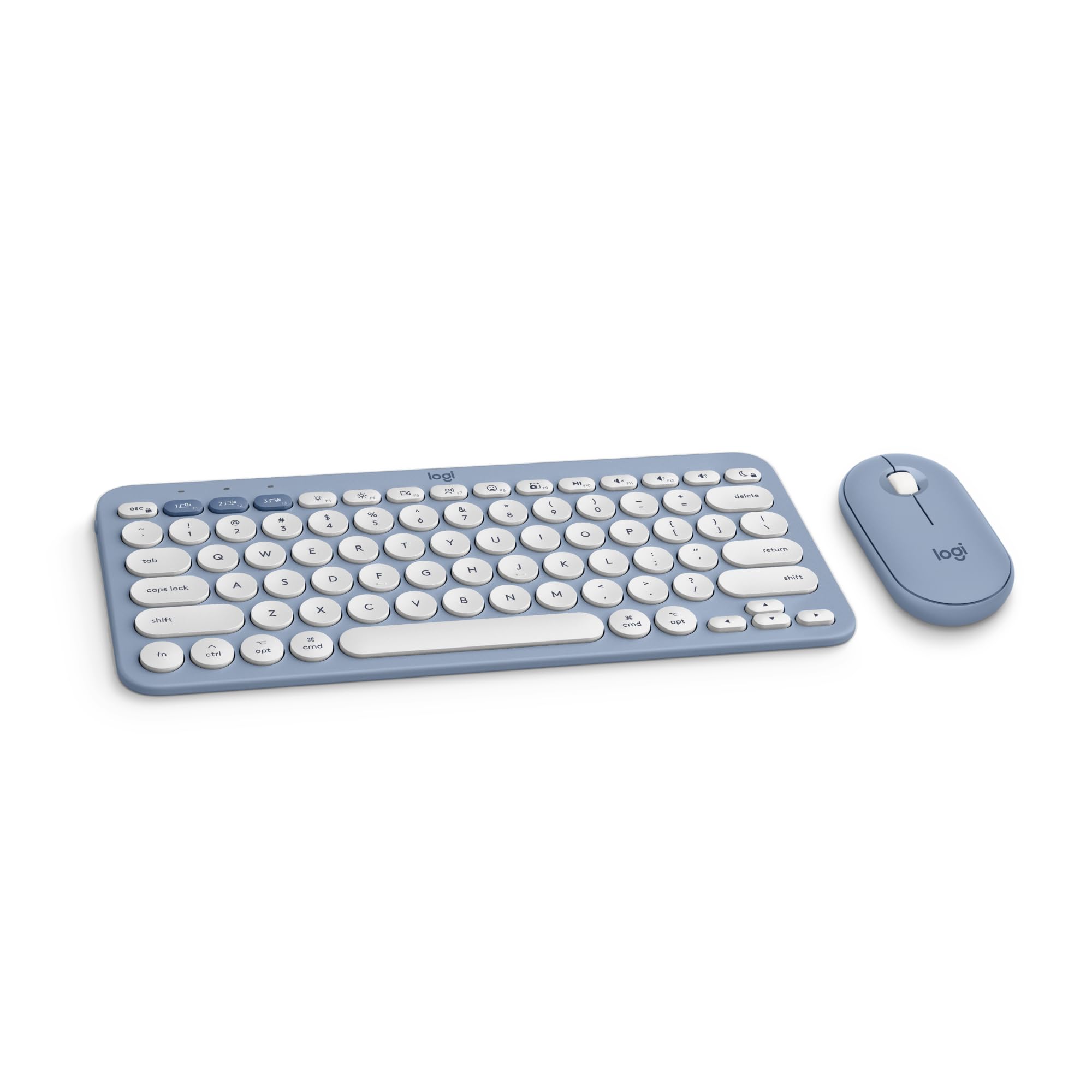Logitech Pebble 2 Bluetooth Keyboard and Mouse Combo - Tonal White - US INT'L