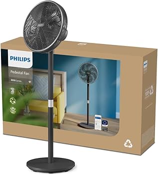 PHILIPS STAND FAN 3000 SERIES,POWERFUL,SILENT,CONNECTED CX3550