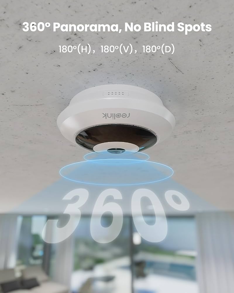 Reolink Fisheye Series FE-W-W 6MP 360° Panorama, 2.4/5GHz WiFi Indoor Security Camera