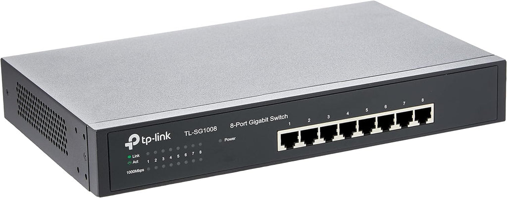 TP-Link Switch 8Port Gigabit Rackmount (SG1008) NS-TP-SG1008-Rackmount