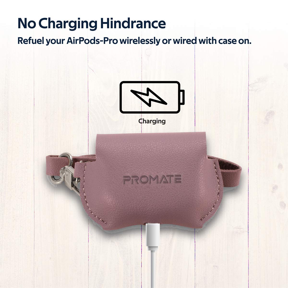 Promate Case for AirPods (FAY.PURPLE) PRO-AP-FAY.PURPLE