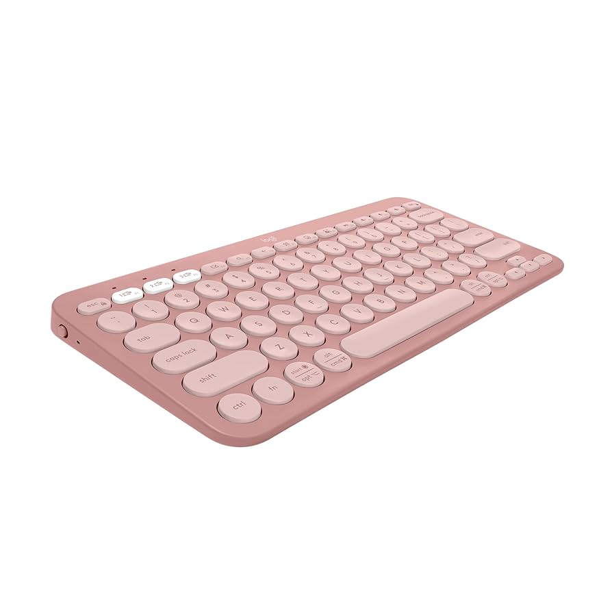 Logitech K380S Multi-Device Bluetooth Keyboard - Tonal Rose - US INT'L
