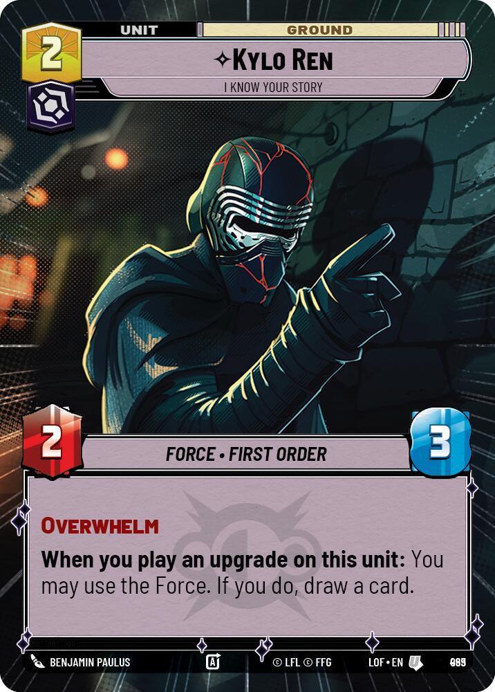 Kylo Ren (969) - I Know Your Story (Hyperspace Foil) (969) [Legends of the Force]