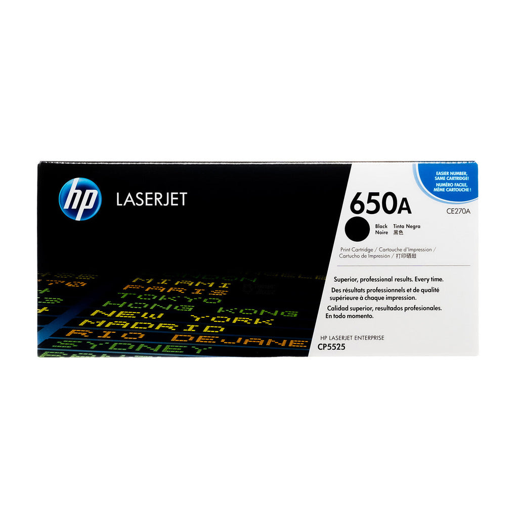 HP 650A Black Original LaserJet Toner Cartridge
